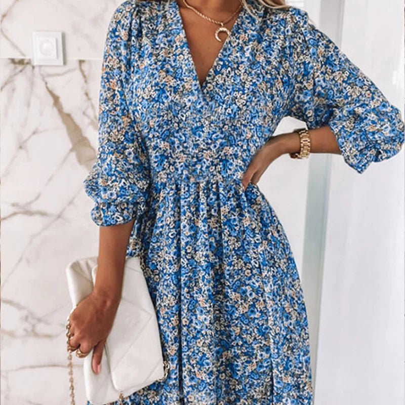 Addison | Elegant blommig klänning