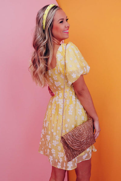 Lotte | Boho miniklänning med puffärmar